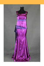 Cosrea Disney Hercules Megara Royal Purple Satin Cosplay Costume