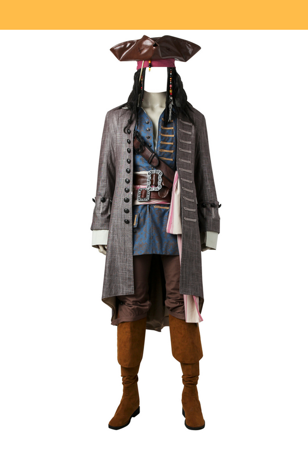 Cosrea Disney Jack Sparrow Deadman Tell No Tales Cosplay Costume