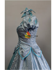 Princess Ariel Cadet Blue Brocade Satin Little Mermaid Cosplay Costume