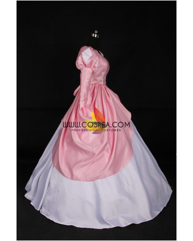 Princess Ariel Classic Pink Satin Little Mermaid Cosplay Costume