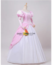 Princess Ariel Classic Pink With Chiffon Sleeves Little Mermaid Cosplay Costume