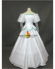 Princess Ariel Embroidered Wedding Dress Little Mermaid Cosplay Costume