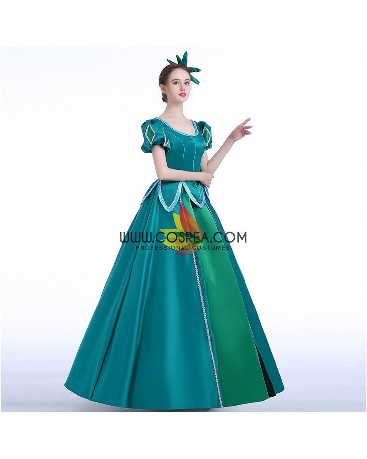 Princess Ariel Emerald Green Little Mermaid Cosplay Costume Without Boning / Concealed Zipper Princess Ariel Emerald Green Little Mermaid Cosplay Costume Without Boning / Concealed Zipper