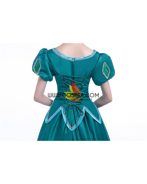 Princess Ariel Emerald Green Little Mermaid Cosplay Costume