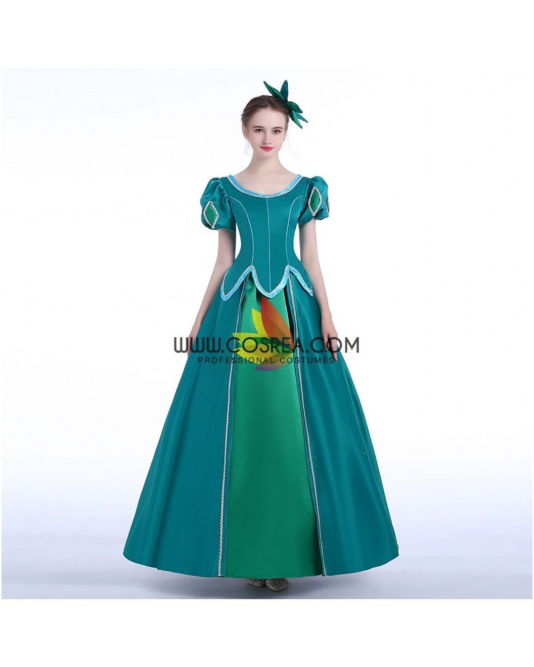 Princess Ariel Emerald Green Little Mermaid Cosplay Costume