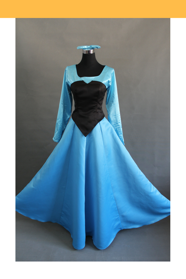 ariel mermaid dress up Princess Ariel Kiss The Girl Satin Little Mermaid Cosplay Costume With Boning / Concealed Zipper