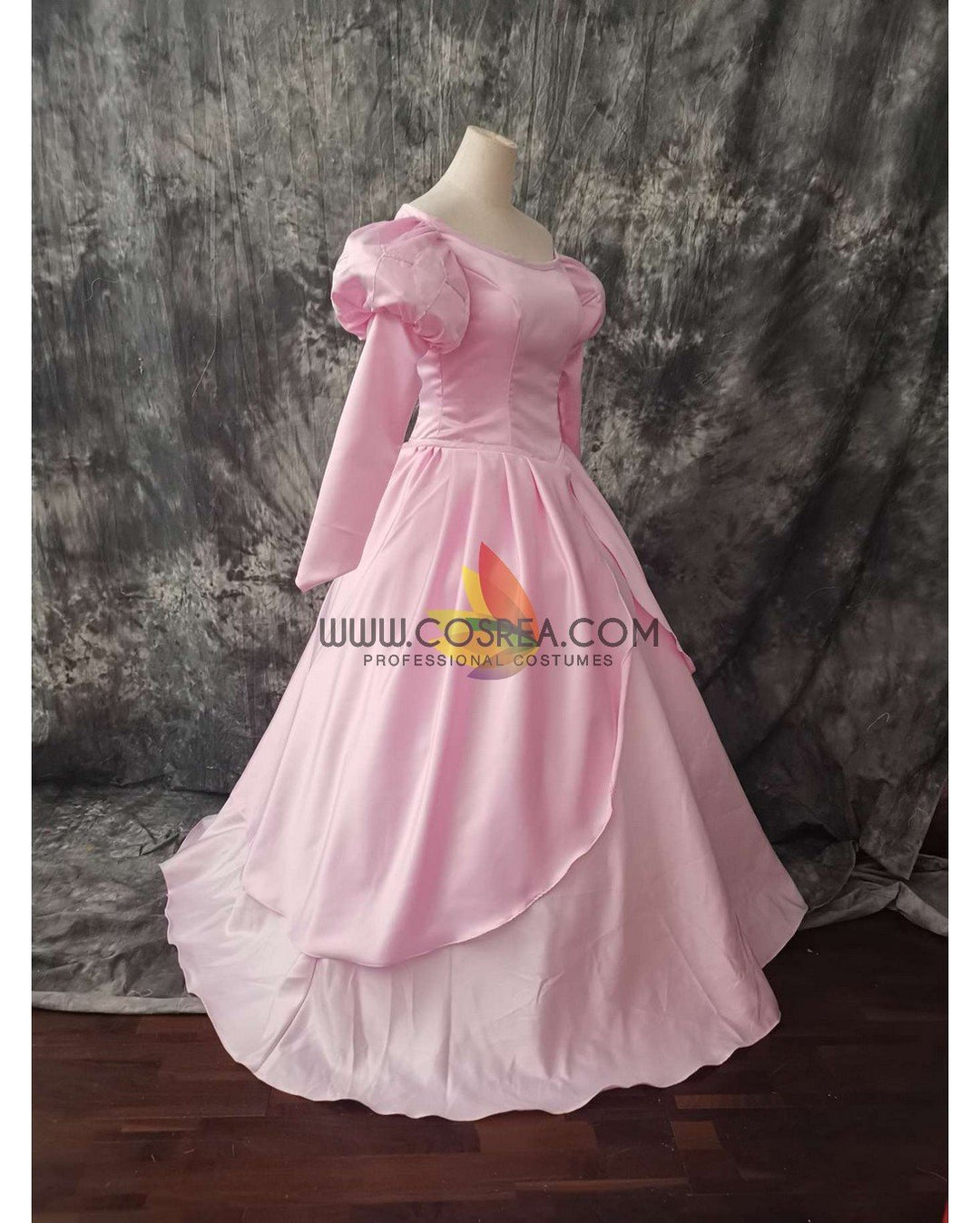 open lace back dress Pink Ariel Dress Little Mermaid Ariel Pink Costume – Cosplayrr main image 0
