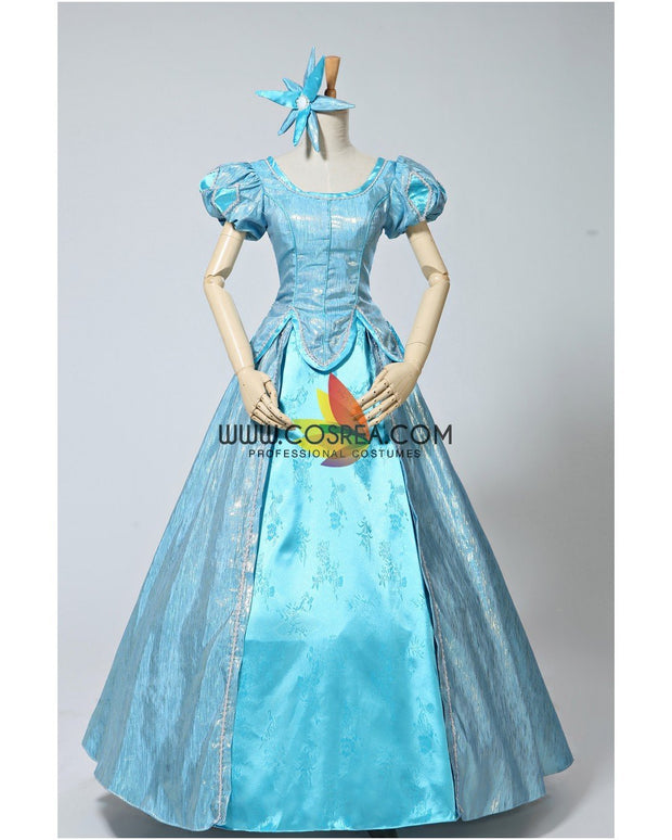 Princess Ariel Park Inspired Brocade Satin Little Mermaid Cosplay Costume