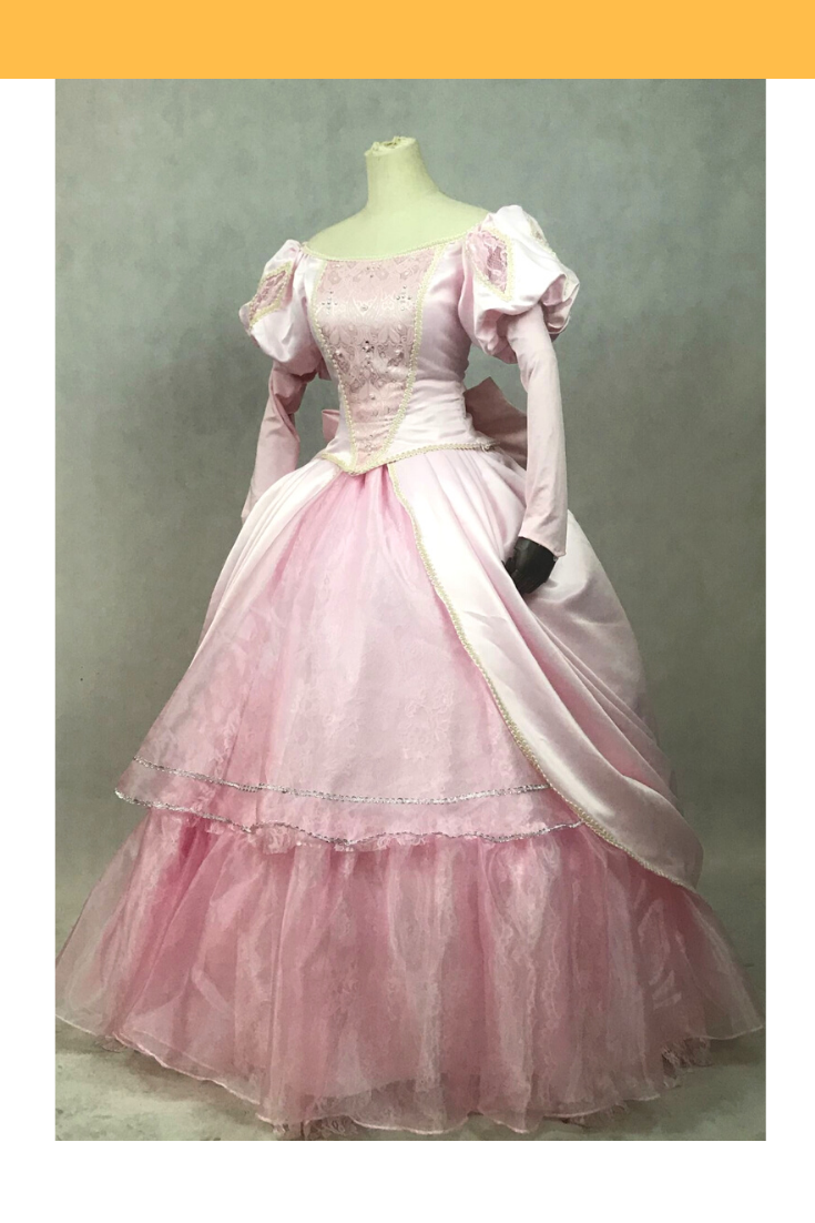 Princess Ariel Pastel Pink Wedding Little Mermaid Cosplay Costume Without Boning / Concealed Zipper
