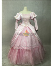 Cosrea Disney Little Mermaid Ariel Pastel Pink Wedding Cosplay Costume