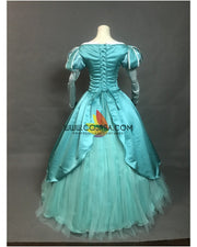 Princess Ariel Sapphire Teal Tulle Overlayer Little Mermaid Cosplay Costume