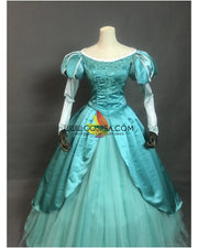 Princess Ariel Sapphire Teal Tulle Overlayer Little Mermaid Cosplay Costume