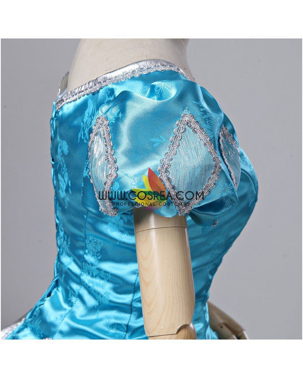 Princess Ariel Turquoise Brocade Little Mermaid Cosplay Costume