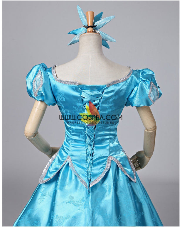 Princess Ariel Turquoise Brocade Little Mermaid Cosplay Costume