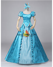 Princess Ariel Turquoise Brocade Little Mermaid Cosplay Costume