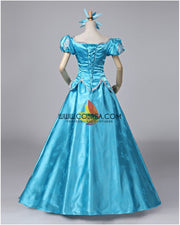 Princess Ariel Turquoise Brocade Little Mermaid Cosplay Costume