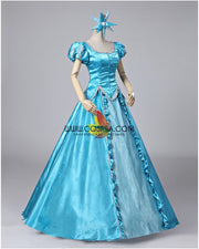 Princess Ariel Turquoise Brocade Little Mermaid Cosplay Costume