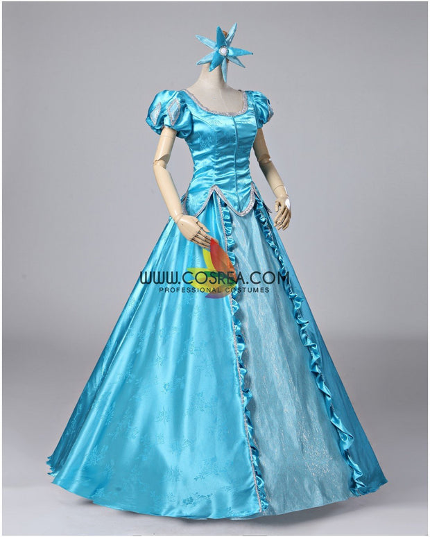 Princess Ariel Turquoise Brocade Little Mermaid Cosplay Costume