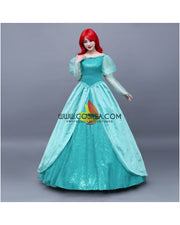 Princess Ariel Turquoise Sequin Tulle Little Mermaid Cosplay Costume