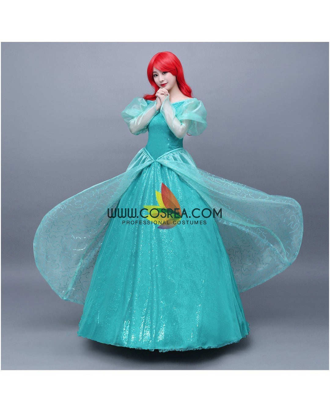 Princess Ariel Turquoise Sequin Tulle Little Mermaid Cosplay Costume - Cosrea Cosplay Princess Ariel Turquoise Sequin Tulle Little Mermaid Cosplay Costume - Cosrea Cosplay