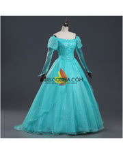 Princess Ariel Turquoise Tulle With Pearl Little Mermaid Cosplay Costume