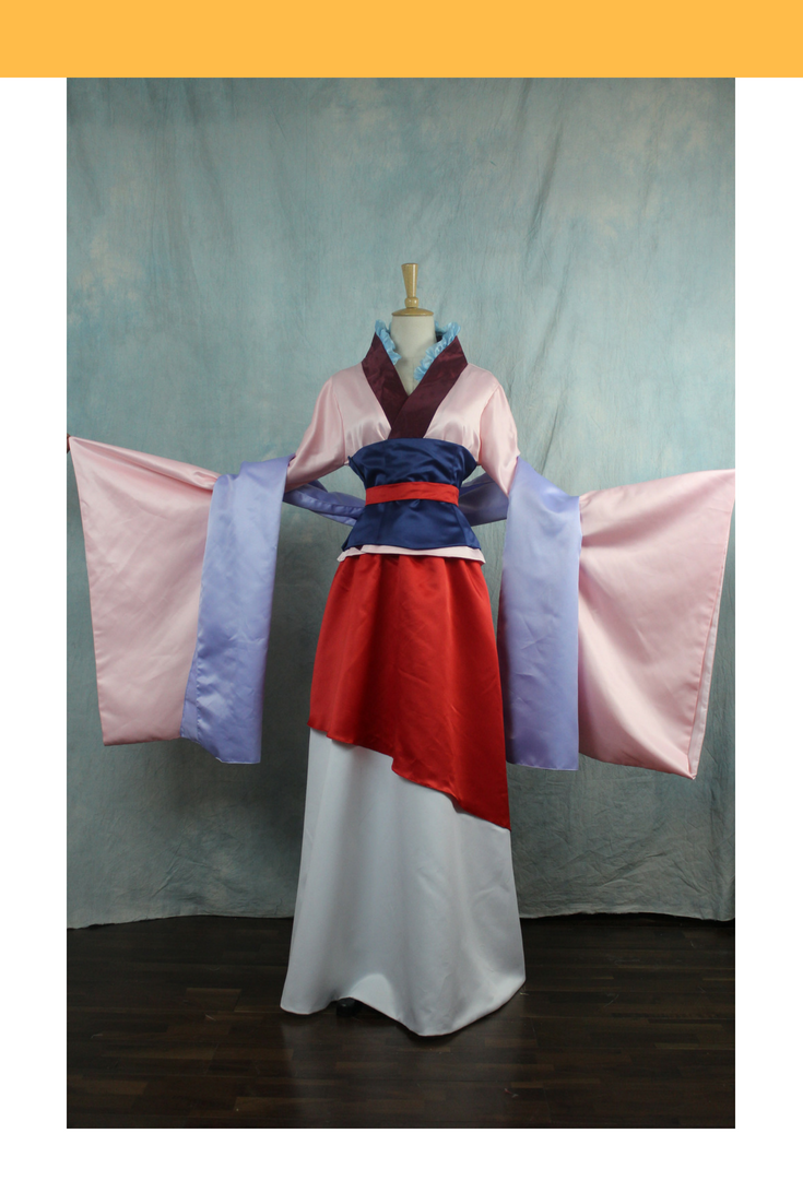 Cosrea Disney Mulan Satin Cosplay Costume