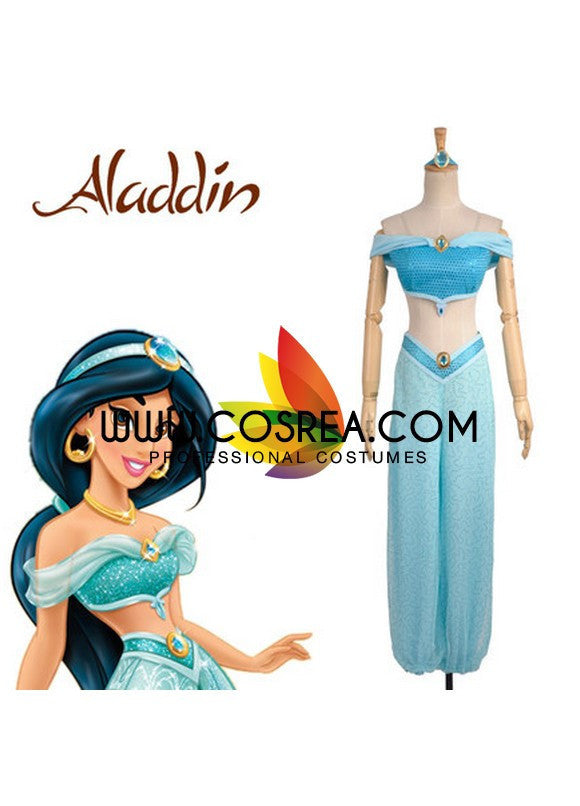 Cosrea Disney No Option Aladdin Jasmine Classic Cosplay Costume