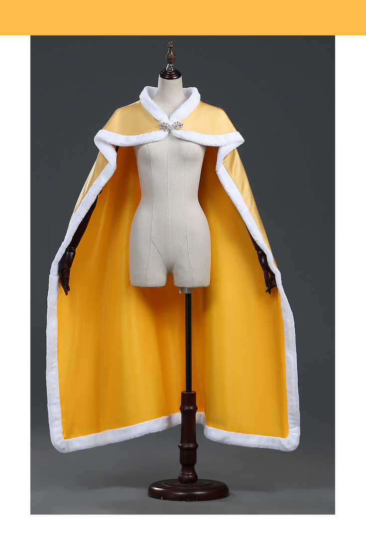 Cosrea Disney No Option Beauty And Beast Classic Belle Rose Gold Satin Cape