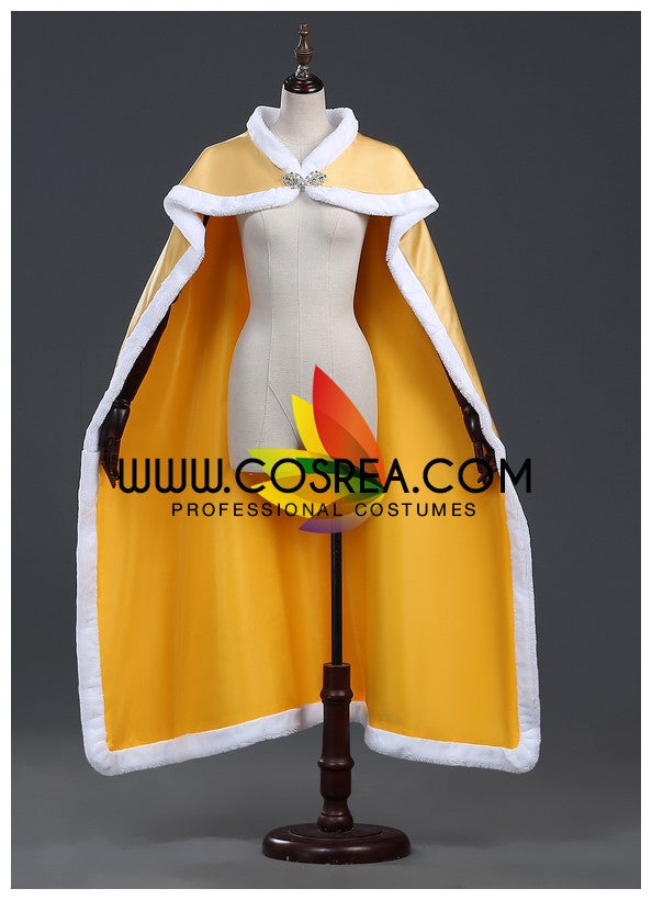 Cosrea Disney No Option Beauty And The Beast Belle Rose Gold Satin Cape