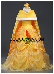 Cosrea Disney No Option Beauty And The Beast Belle Satin Round Shoulder Cape