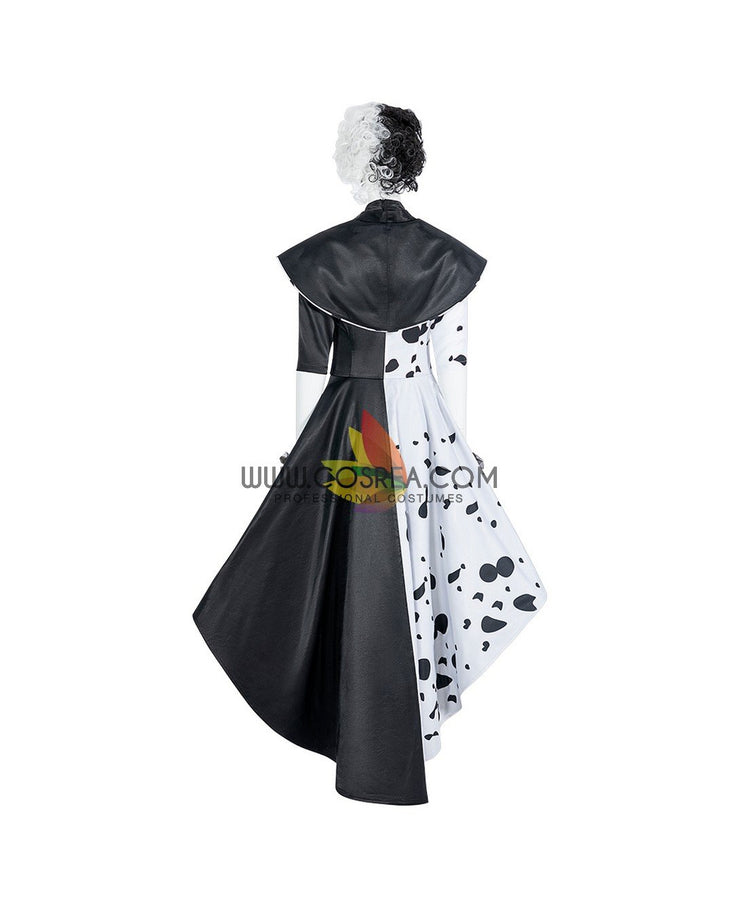 Cosrea Disney No Option Disney Cruella 2021 Movie 101 Dalmatian's Cosplay Costume