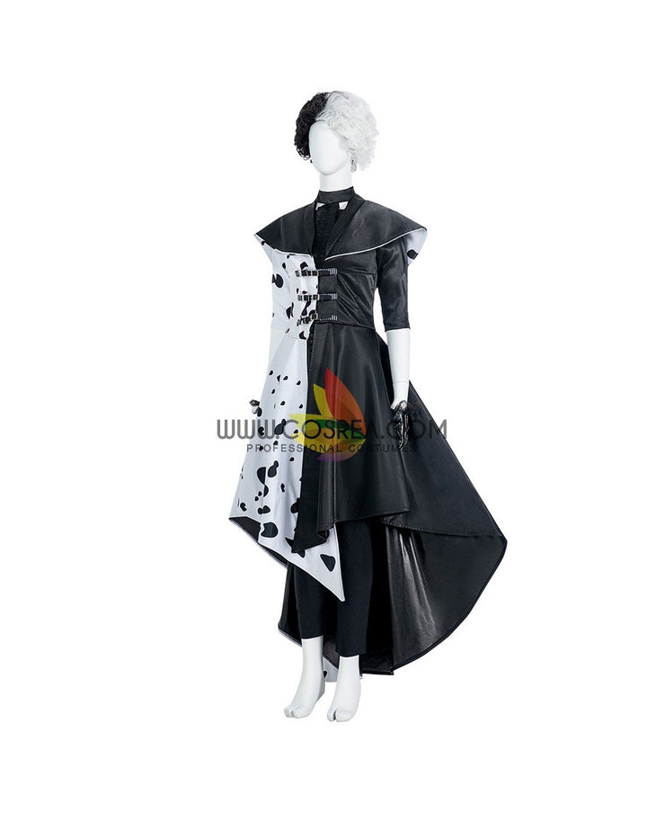 Cosrea Disney No Option Disney Cruella 2021 Movie 101 Dalmatian's Cosplay Costume