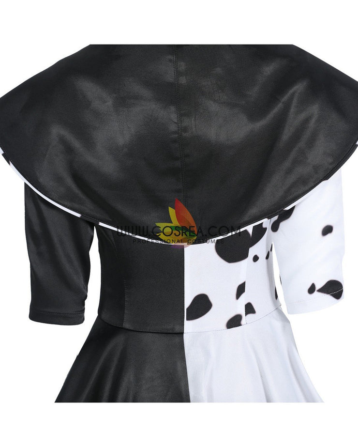 Cosrea Disney No Option Disney Cruella 2021 Movie 101 Dalmatian's Cosplay Costume