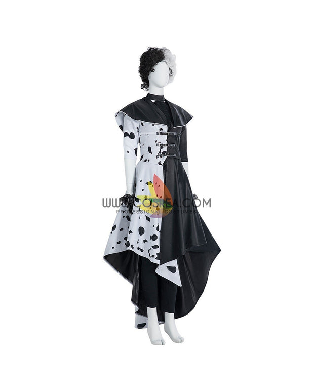 Cosrea Disney No Option Disney Cruella 2021 Movie 101 Dalmatian's Cosplay Costume