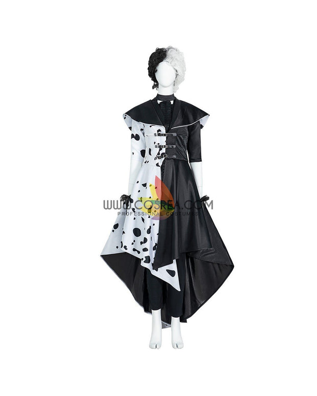 Cosrea Disney No Option Disney Cruella 2021 Movie 101 Dalmatian's Cosplay Costume