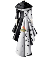 Cosrea Disney No Option Disney Cruella 2021 Movie 101 Dalmatian's Version Cosplay Costume