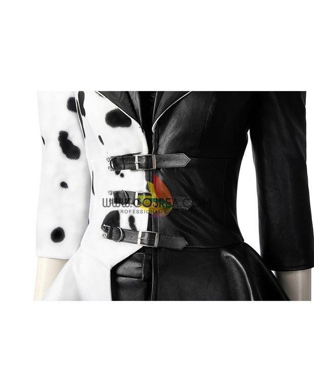 Cosrea Disney No Option Disney Cruella 2021 Movie 101 Dalmatian's Version Cosplay Costume