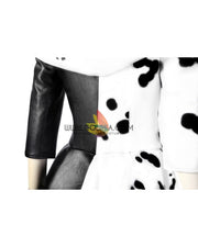 Cosrea Disney No Option Disney Cruella 2021 Movie 101 Dalmatian's Version Cosplay Costume