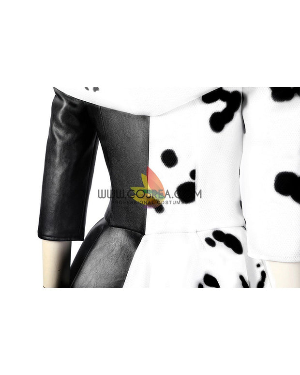 Cosrea Disney No Option Disney Cruella 2021 Movie 101 Dalmatian's Version Cosplay Costume