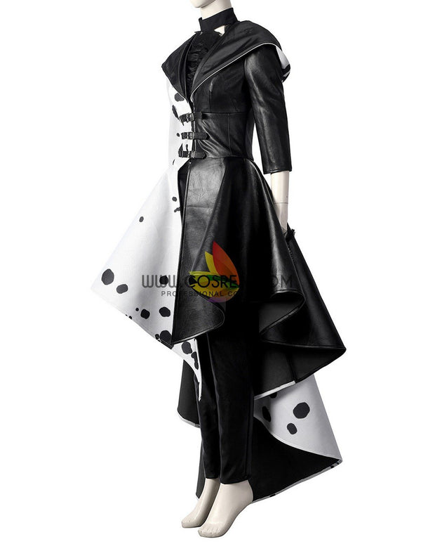 Cosrea Disney No Option Disney Cruella 2021 Movie 101 Dalmatian's Version Cosplay Costume