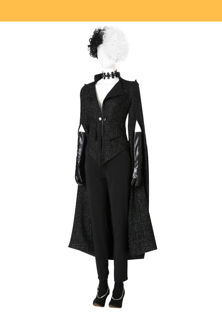 Cosrea Disney No Option Disney Cruella 2021 Movie Charity Gala Outfit Cosplay Costume