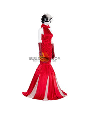 Cosrea Disney No Option Disney Cruella 2021 Movie Flame Dress Cosplay Costume