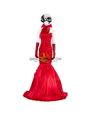 Cosrea Disney No Option Disney Cruella 2021 Movie Flame Dress Cosplay Costume