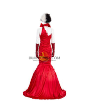 Cosrea Disney No Option Disney Cruella 2021 Movie Flame Dress Cosplay Costume
