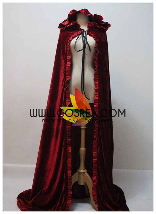 Cosrea Disney No Option Disney Dark Red Velvet Cape