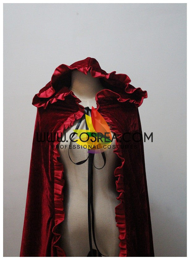 Cosrea Disney No Option Disney Dark Red Velvet Cape