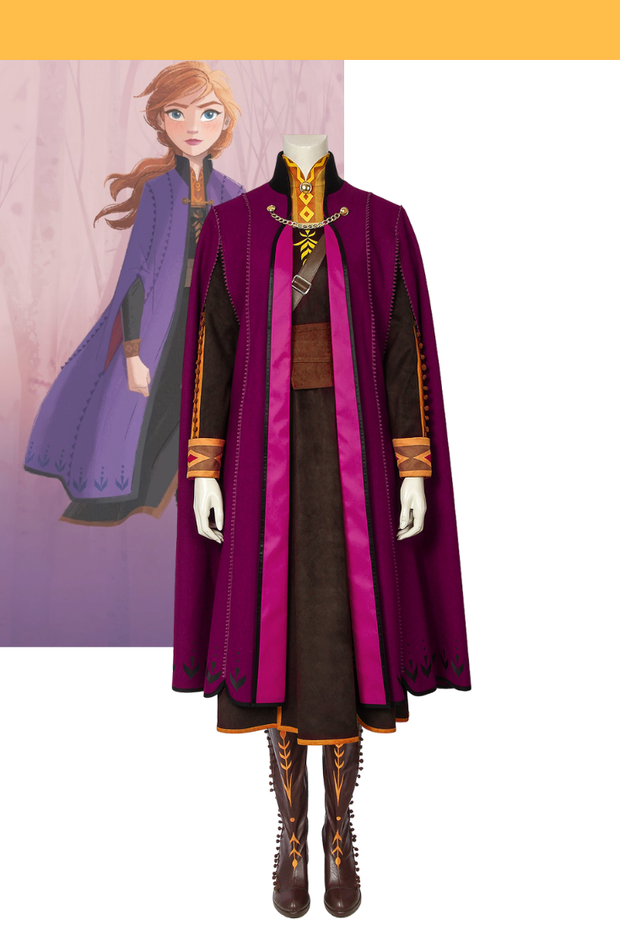 Frozen 2 Anna Cosplay Costume Cosrea Cosplay