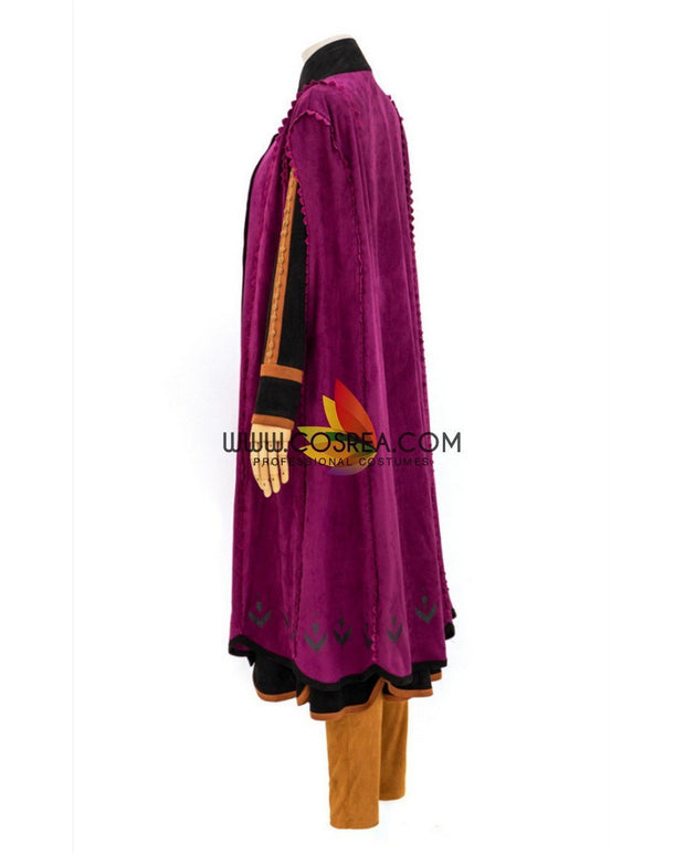 Cosrea Disney No Option Frozen 2 Anna Suede Fabric Cosplay Costume
