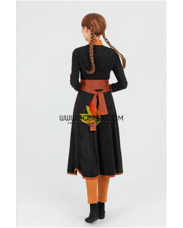 Cosrea Disney No Option Frozen 2 Anna Suede Fabric Cosplay Costume