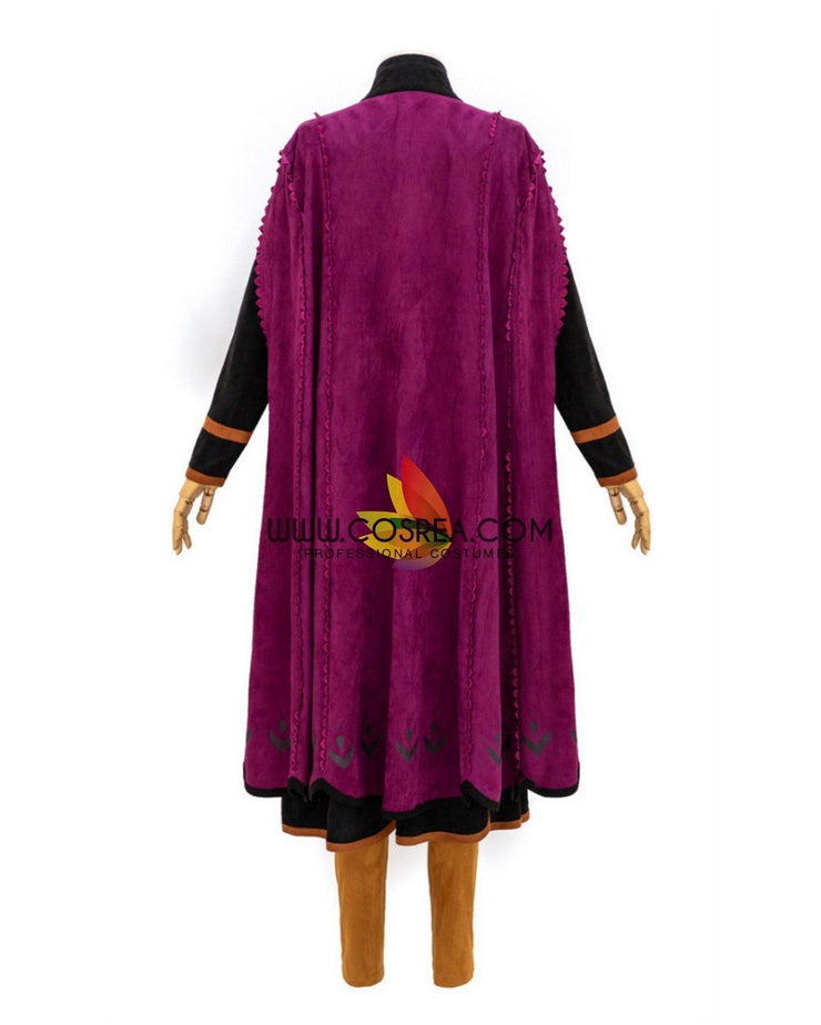 Cosrea Disney No Option Frozen 2 Anna Suede Fabric Cosplay Costume